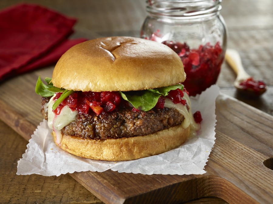 Cranberry Plant-Based Burger