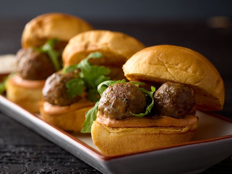 Torta Meatball Sliders